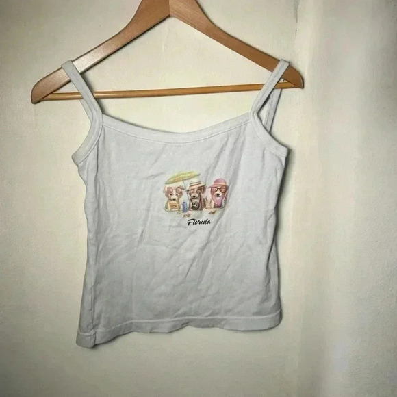 Vintage Florida dogs cami tank top L - Picture 1 of 5